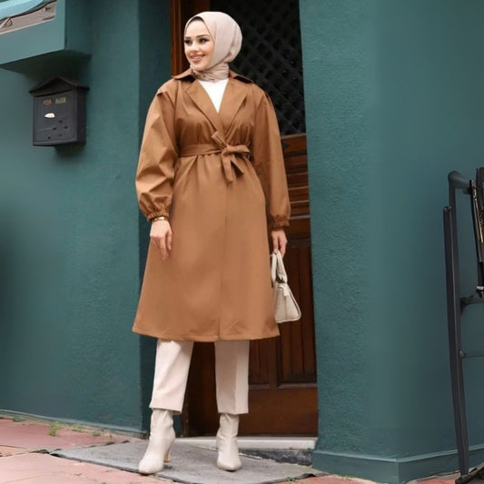 Uzun Kadın Trençkot ref 2