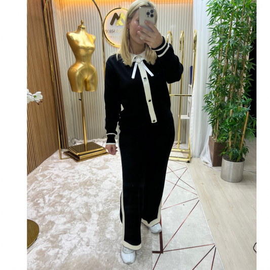 Fiyonklu triko takım ref 203